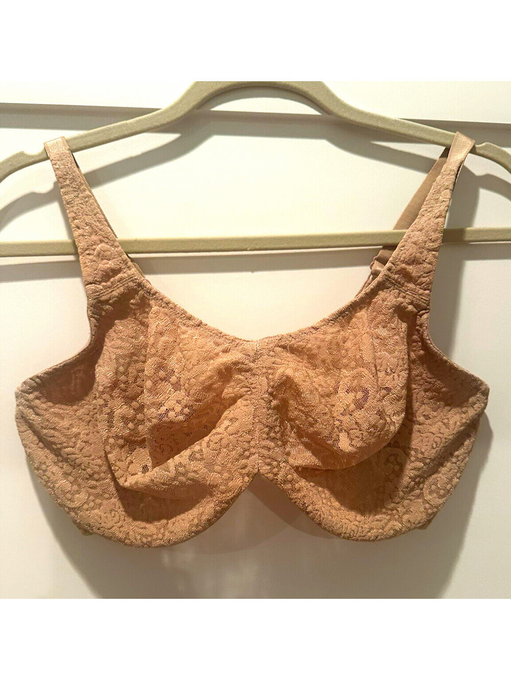 Wacoal Awareness Beige Floral Lace Underwired Full Coverage Bra 30DD 65547
